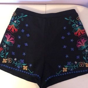 Embroidered shorts